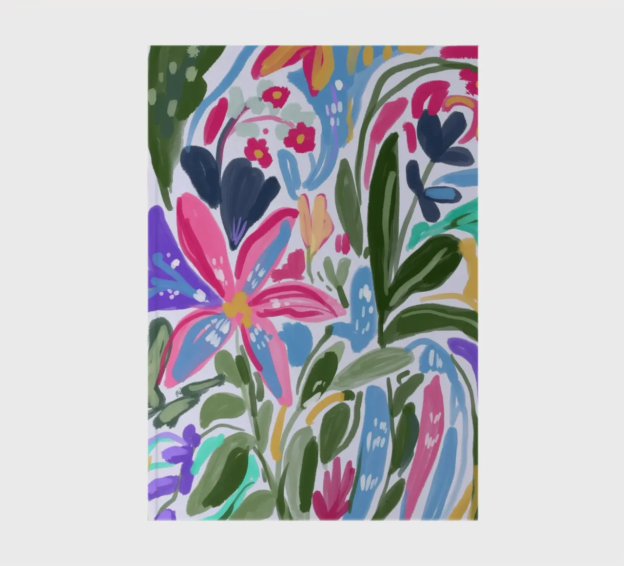 Radiance in Bloom: An Abstract Floral Symphony of Joyful Pin notebook by mysteriouscoco