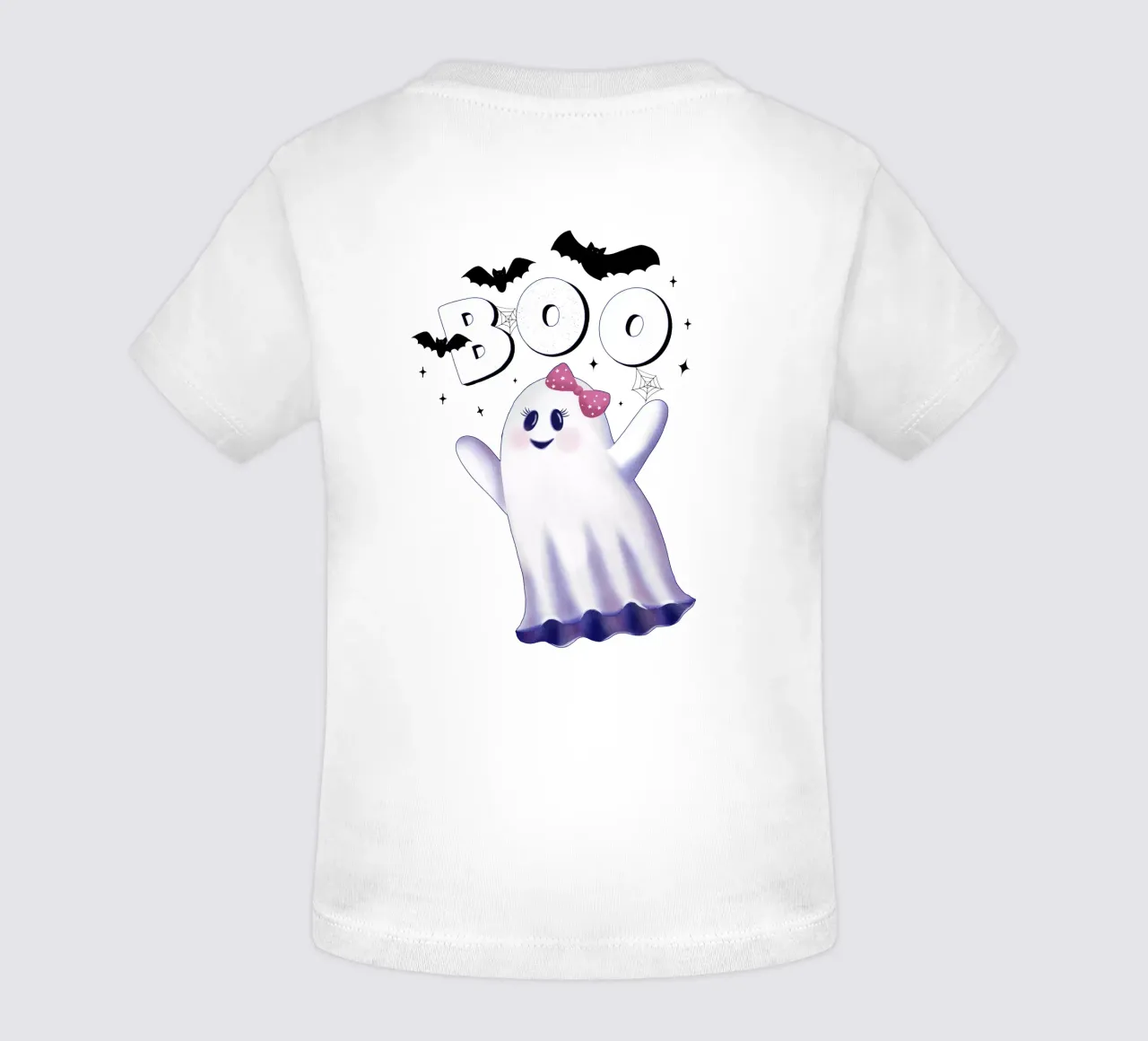 Boo. L'heure des fantômes et Halloween. t-shirt pour bébé de CalliLetters