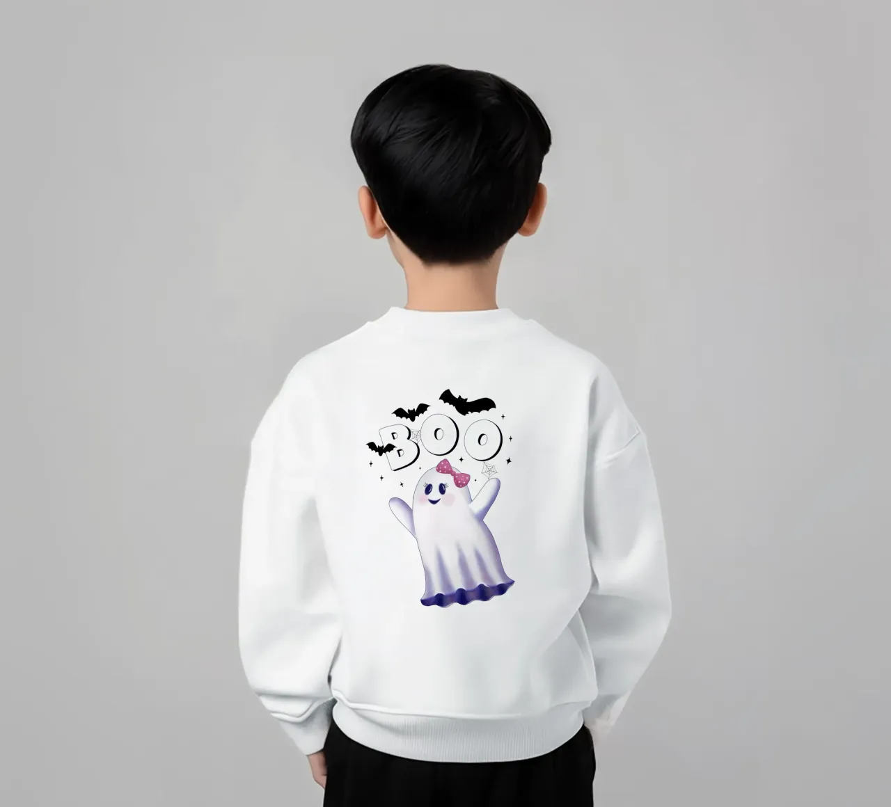Boo. L'ora delle streghe e Halloween. felpa bambino da CalliLetters