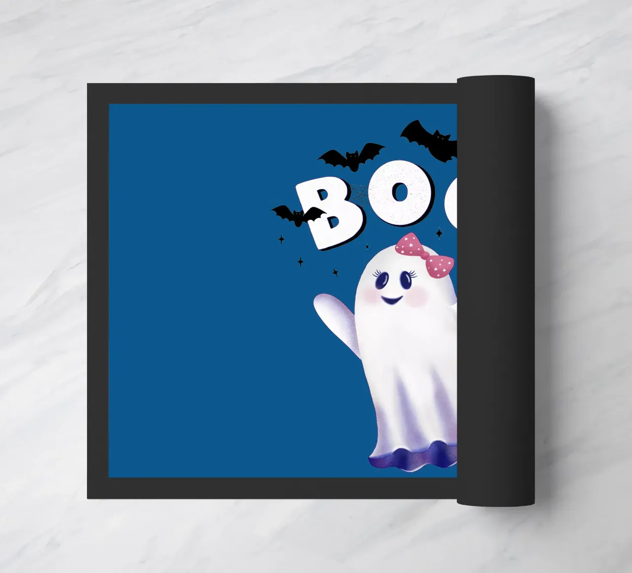 Boo. L'ora delle streghe e Halloween. zerbino da CalliLetters