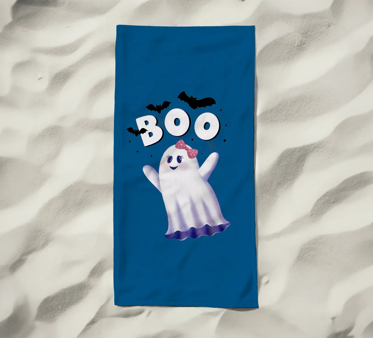 Boo. L'ora delle streghe e Halloween. telo mare da CalliLetters
