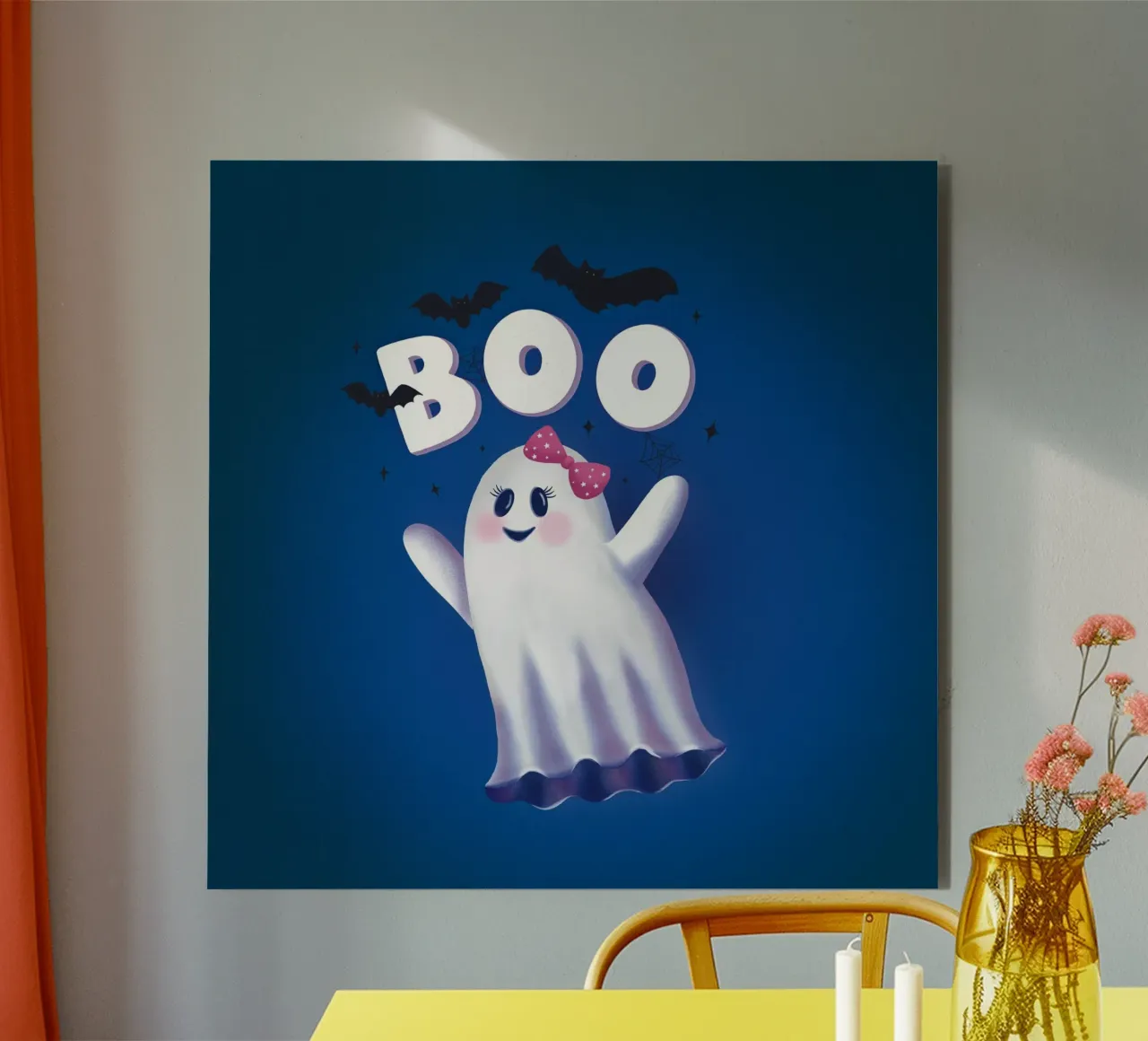 Boo. Witching hour and Halloween. forex plate by CalliLetters