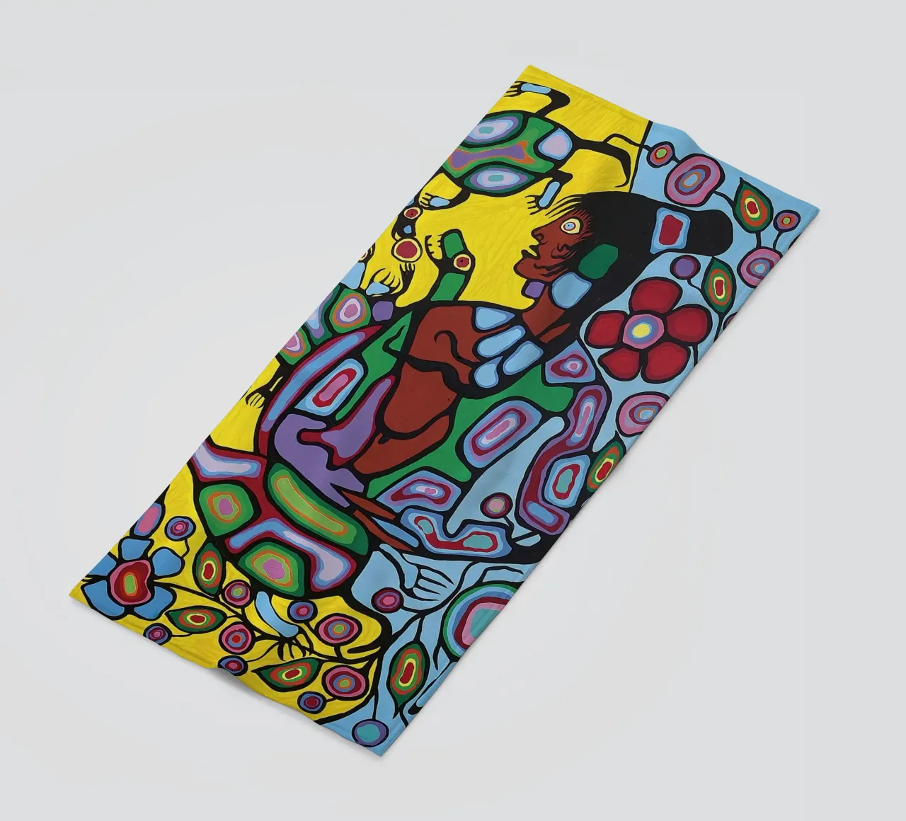 Norval Morrisseau Sciamano e tartarughe telo mare da Riley Art Studio