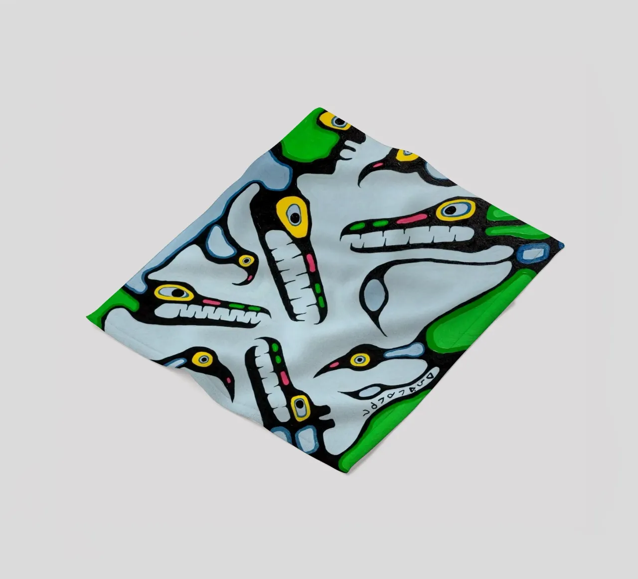 Norval Morrisseau Sogni di sciamano coperta in pile da Riley Art Studio