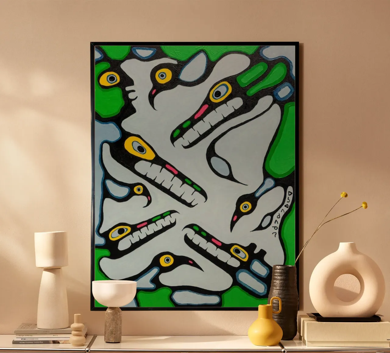Norval Morrisseau Sogni di sciamano carta hahnemühle da Riley Art Studio