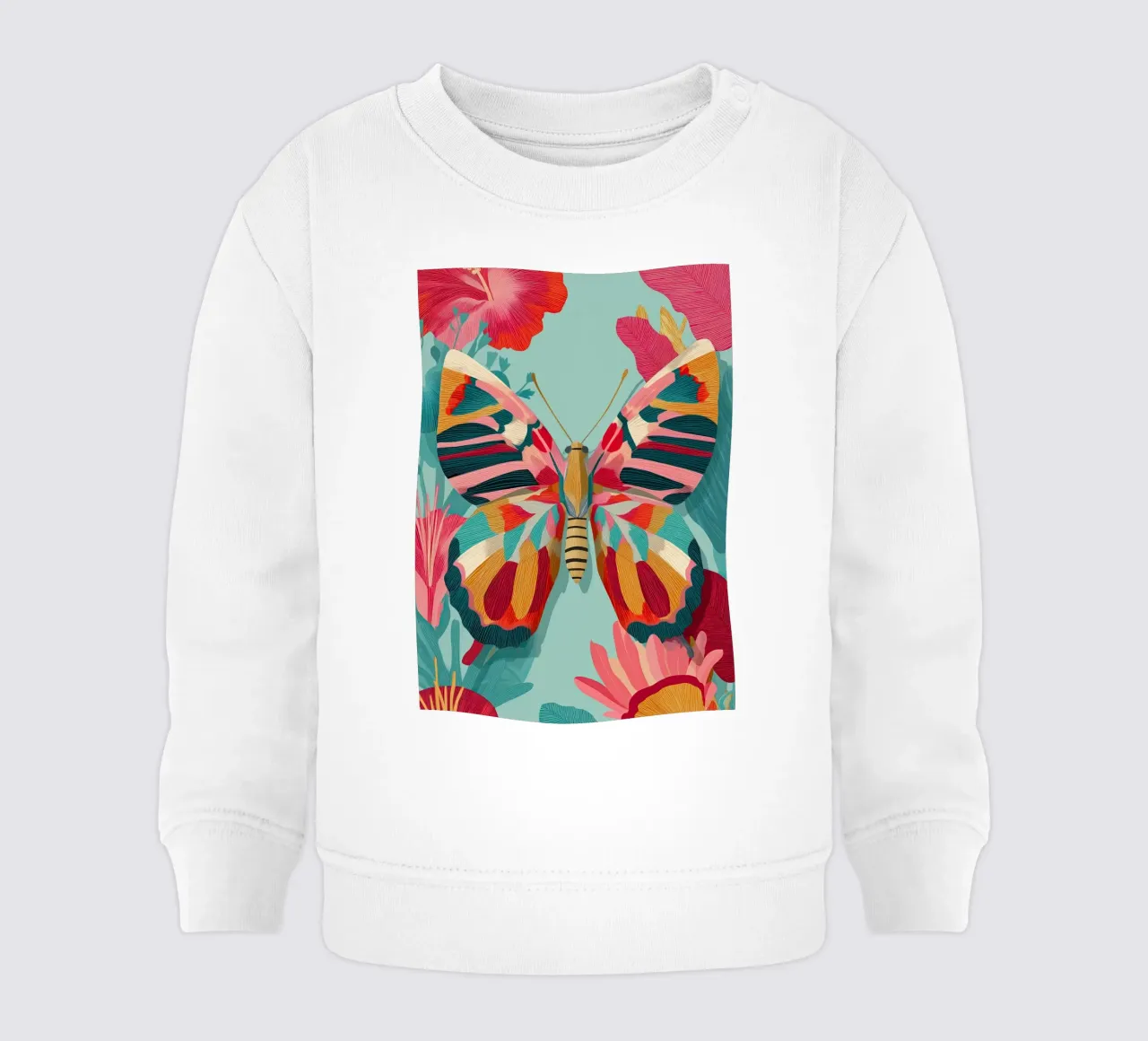 Portrait of a Butterfly in Bloom sudadera de bebé de Luca