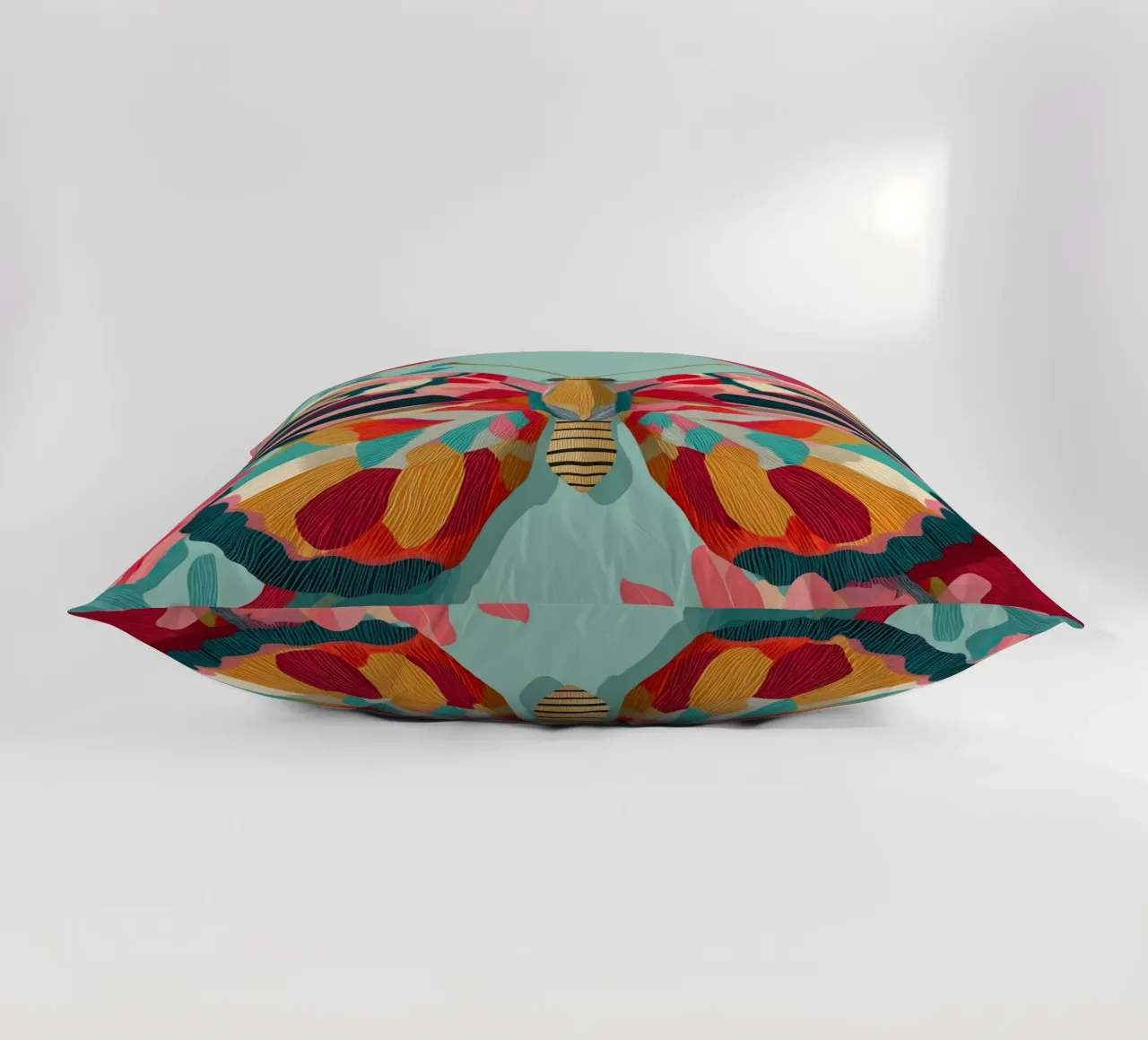 Portrait of a Butterfly in Bloom cuscino da Luca