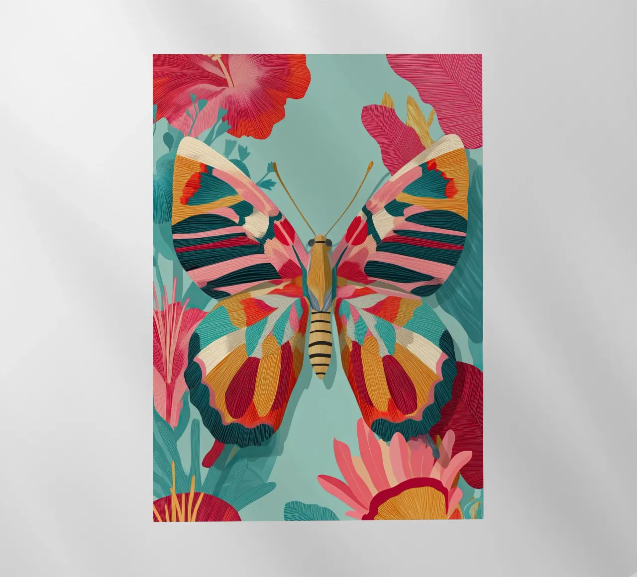 Portrait of a Butterfly in Bloom pellicola backlit da Luca