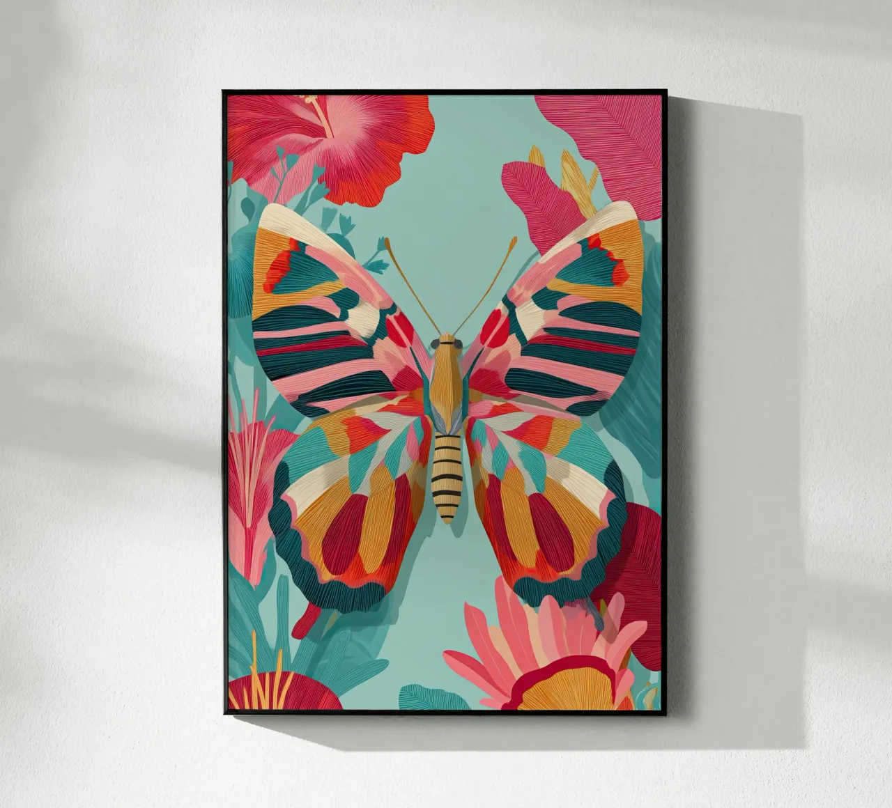 Portrait of a Butterfly in Bloom plexiglass da Luca