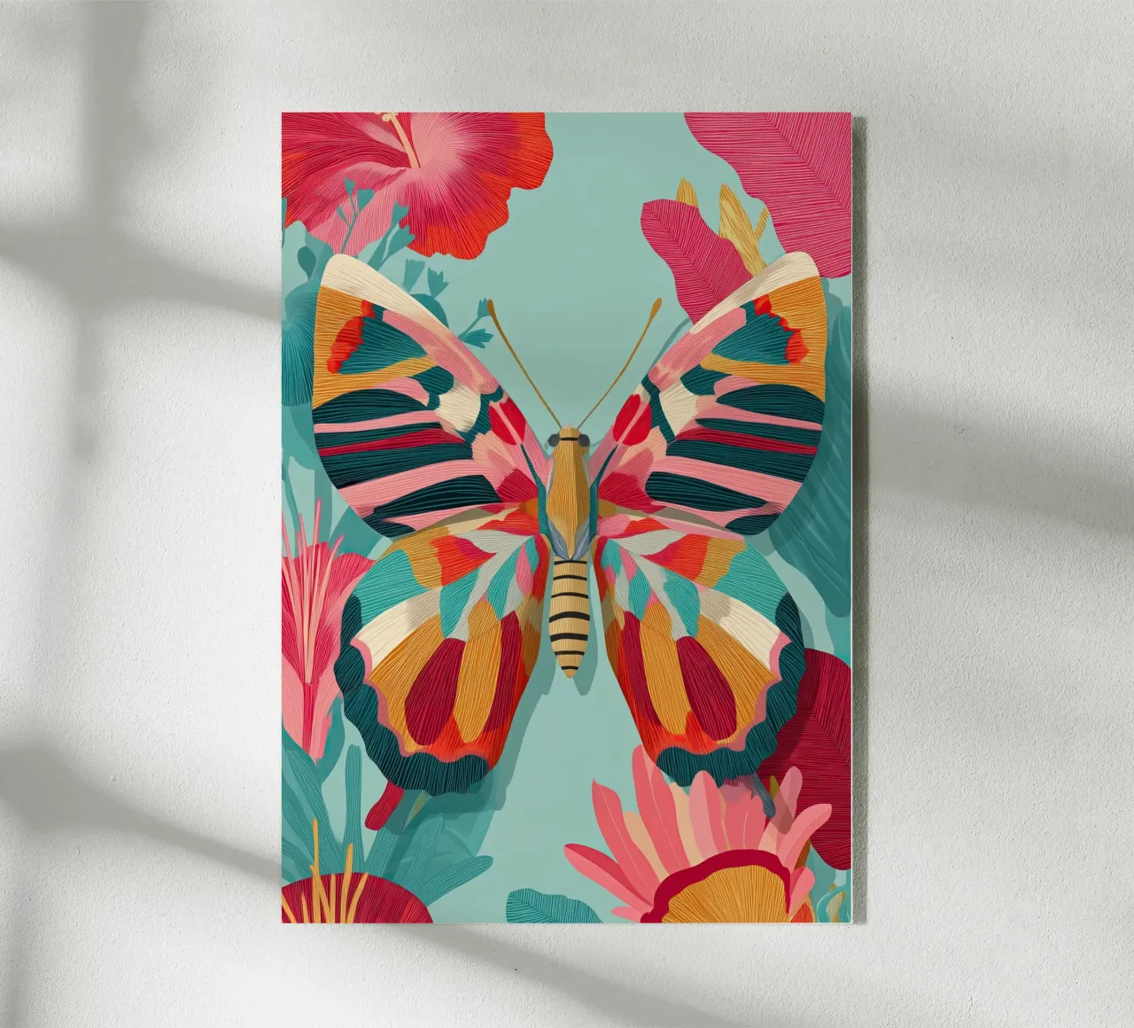 Portrait of a Butterfly in Bloom metacrilato de Luca