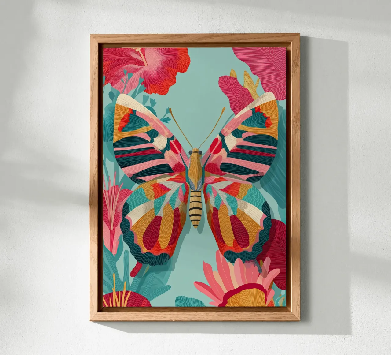 Portrait of a Butterfly in Bloom alluminio dibond da Luca