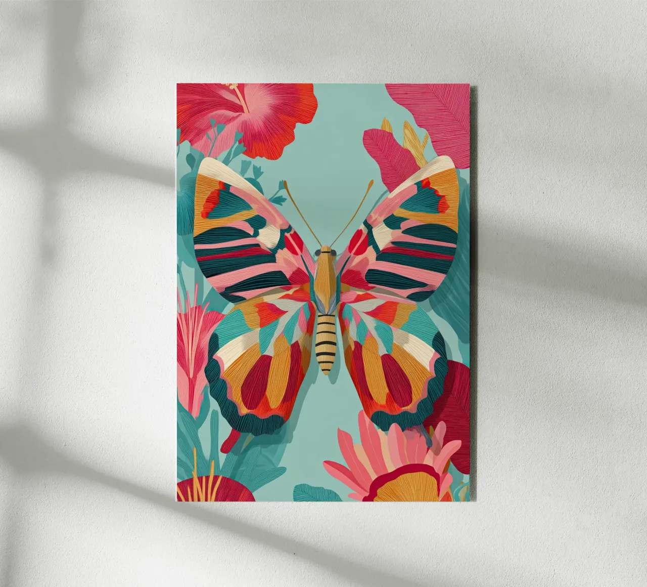 Portrait of a Butterfly in Bloom alluminio dibond da Luca