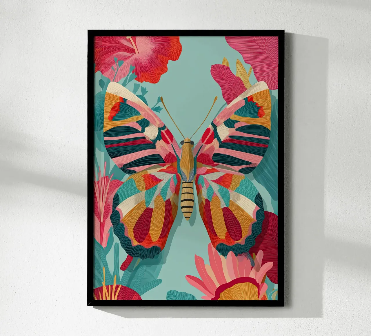 Portrait of a Butterfly in Bloom carta hahnemühle da Luca