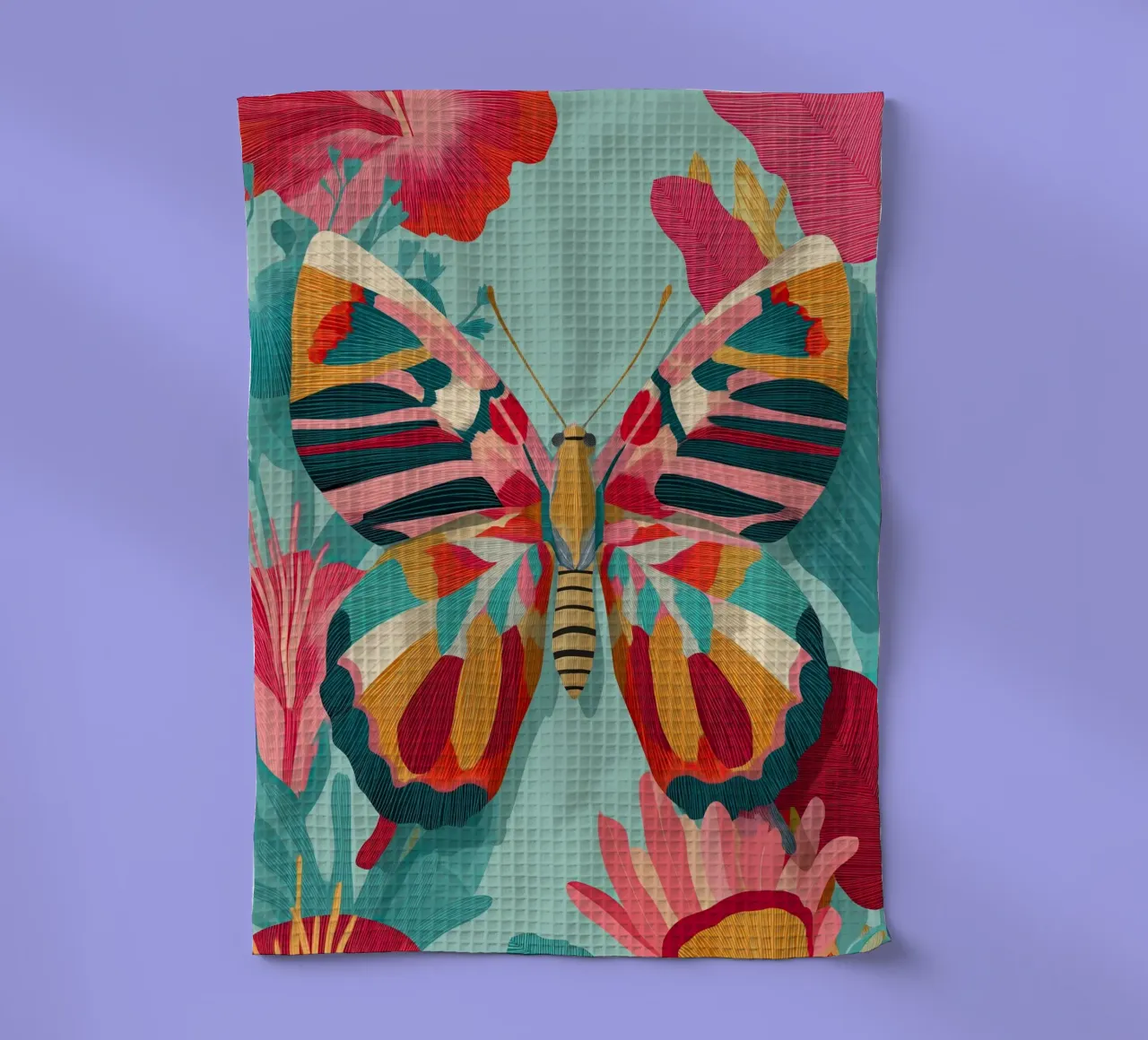 Portrait of a Butterfly in Bloom torchon de Luca