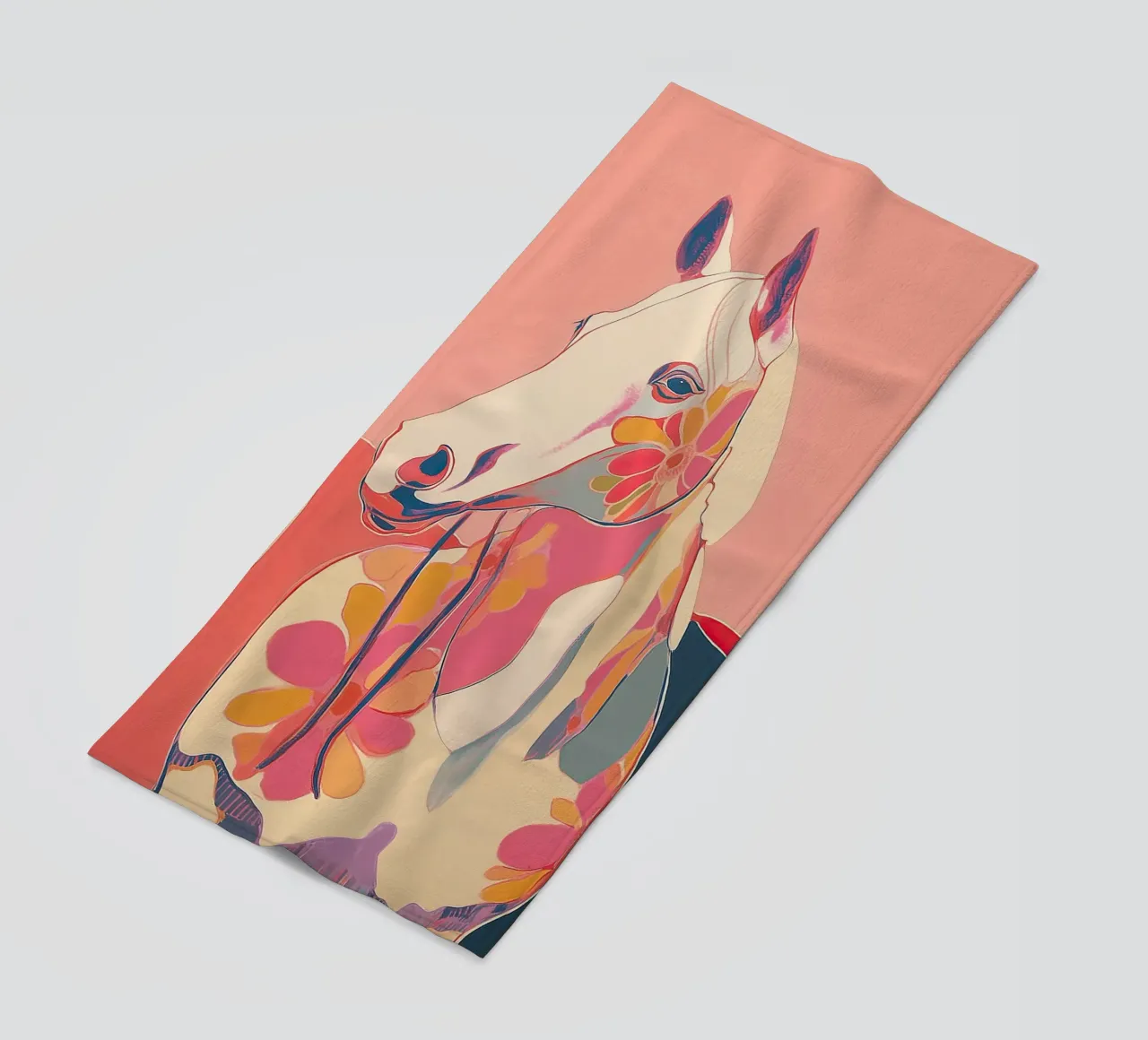 Portrait of a Horse in Bloom telo mare da Luca