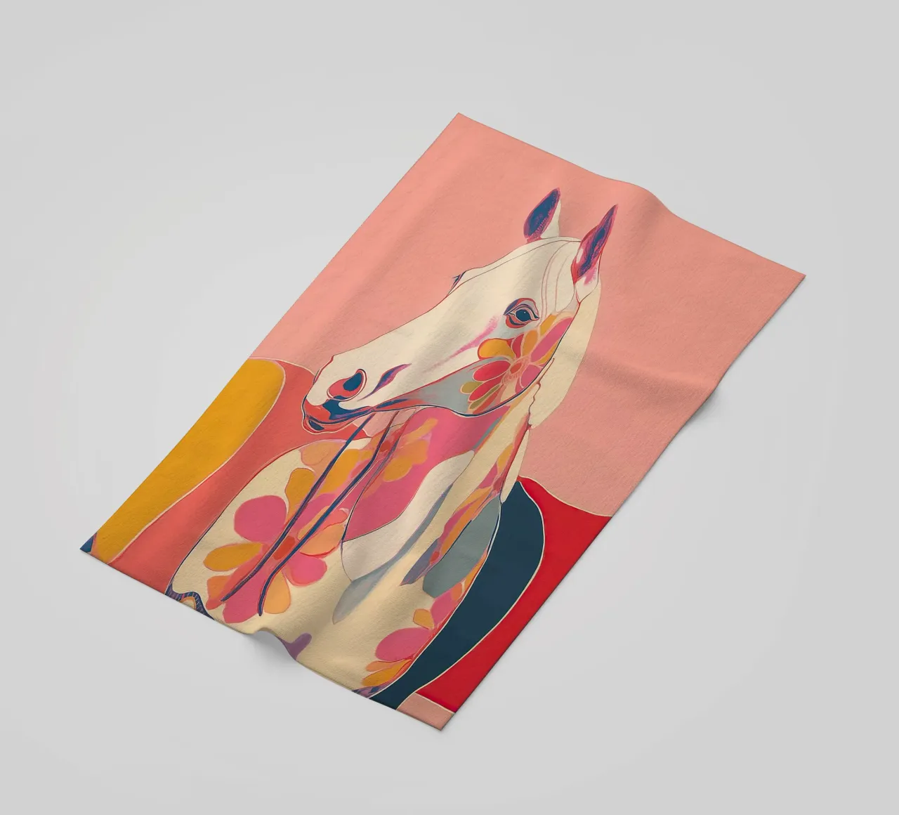 Portrait of a Horse in Bloom telo mare da Luca