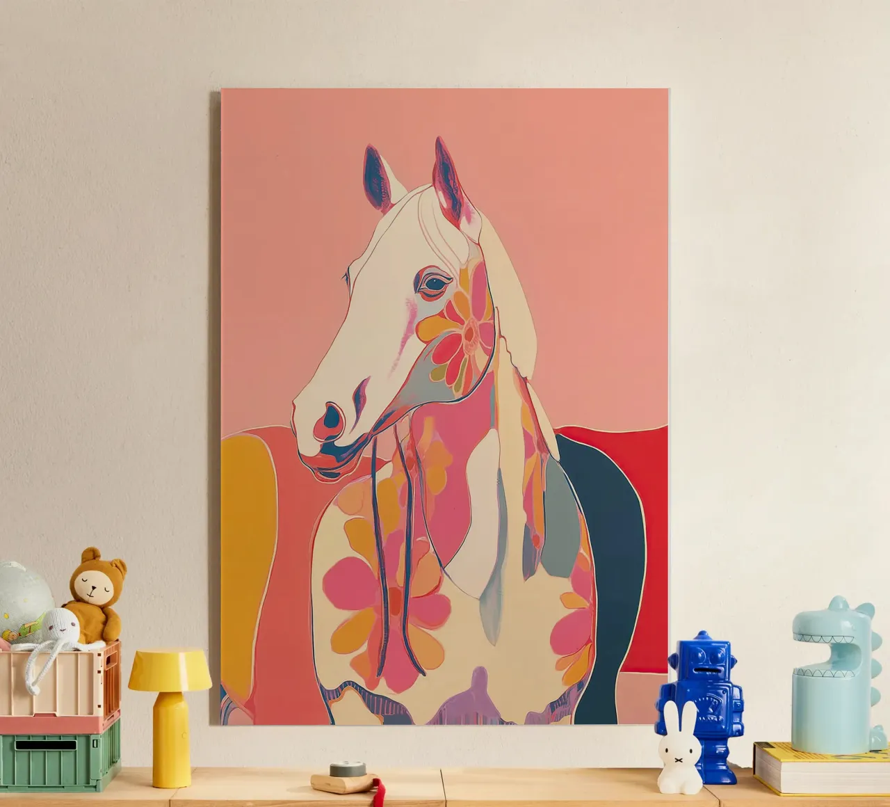Portrait of a Horse in Bloom plexiglass da Luca