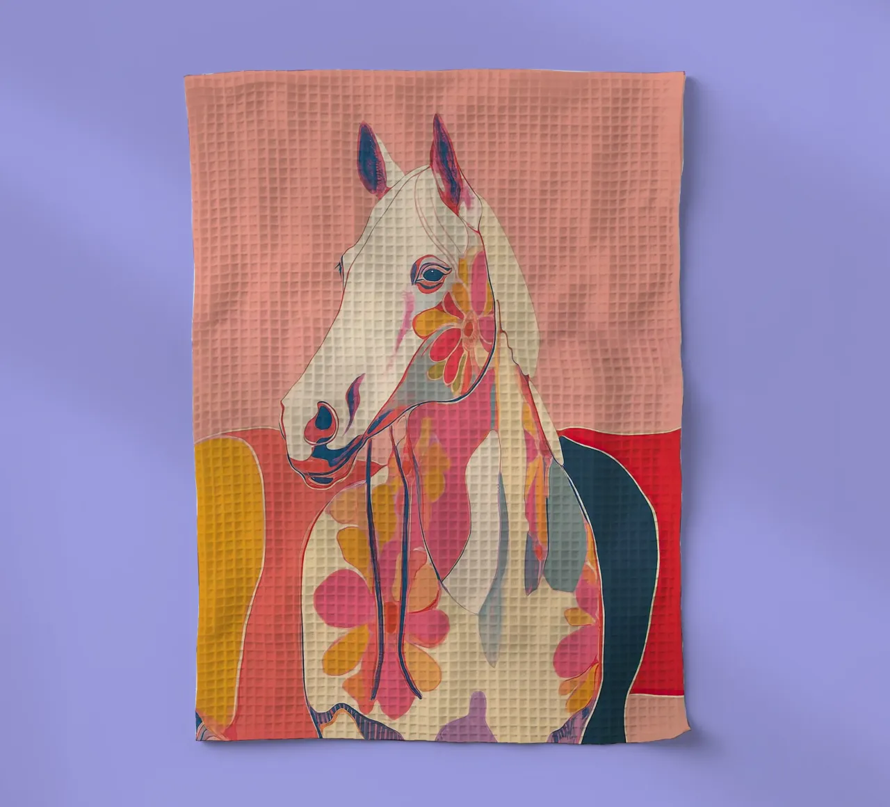 Portrait of a Horse in Bloom torchon de Luca