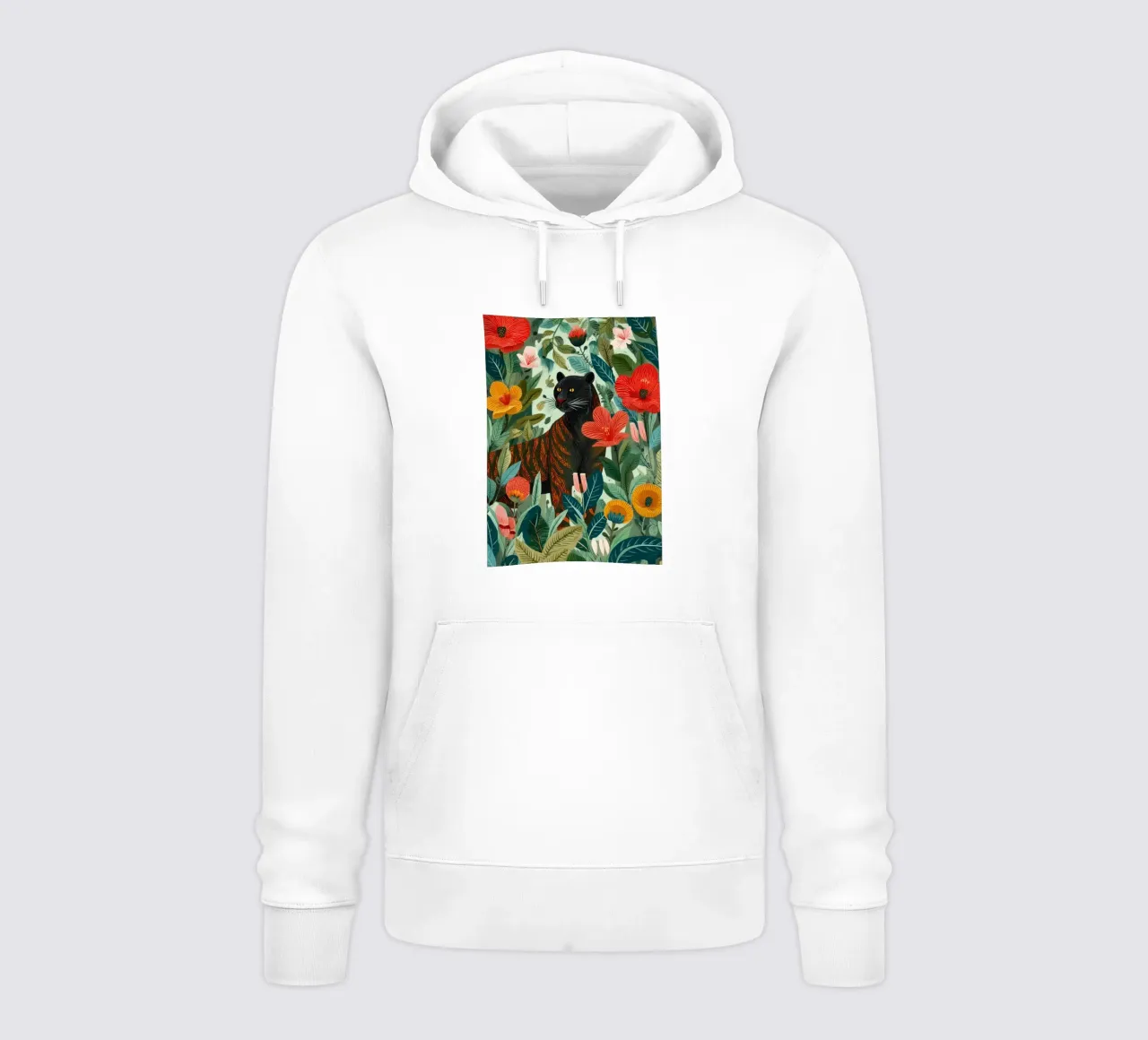 Portrait of a Panther in Bloom I sudadera con capucha de Luca