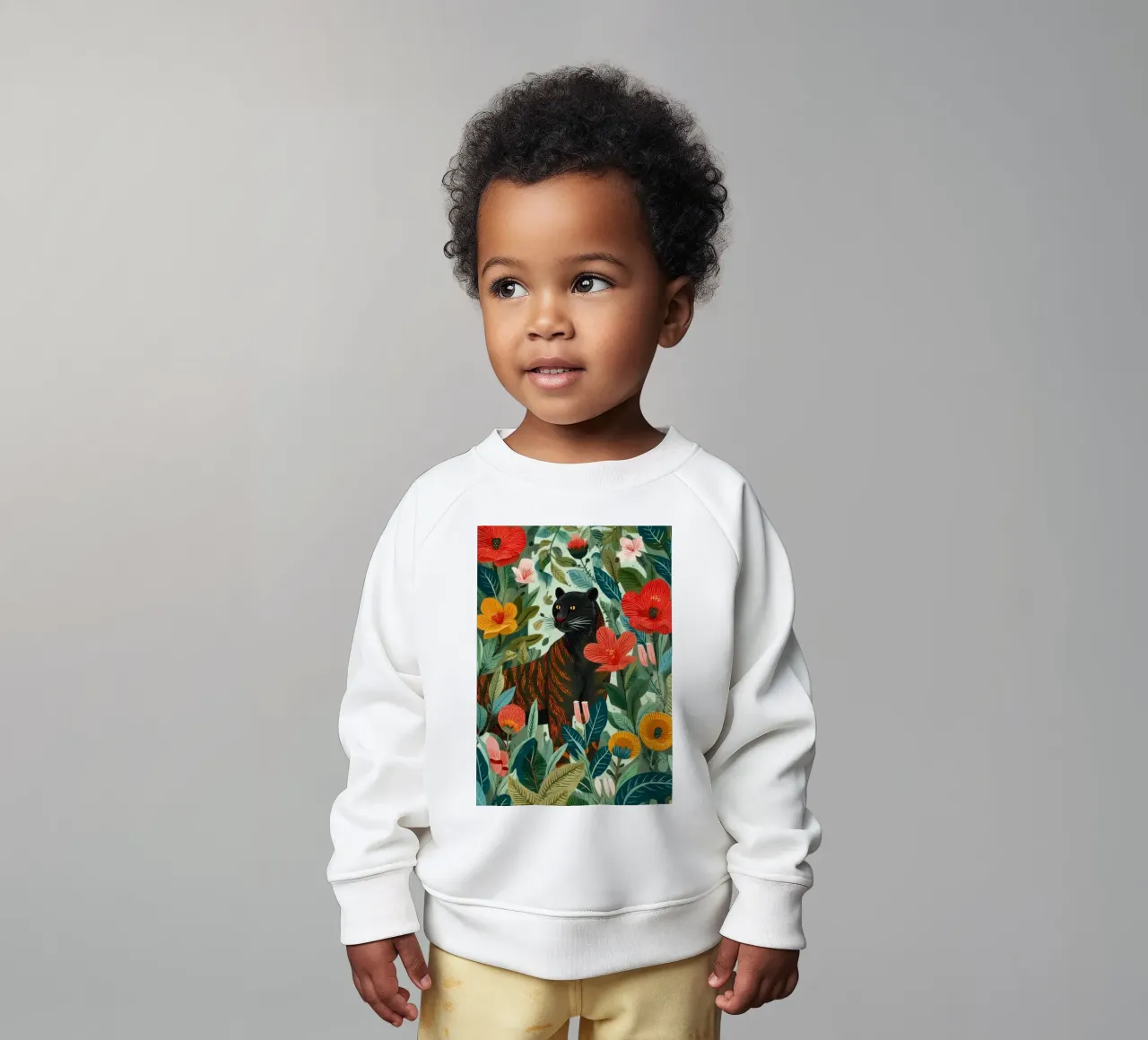 Portrait of a Panther in Bloom I sudadera de bebé de Luca