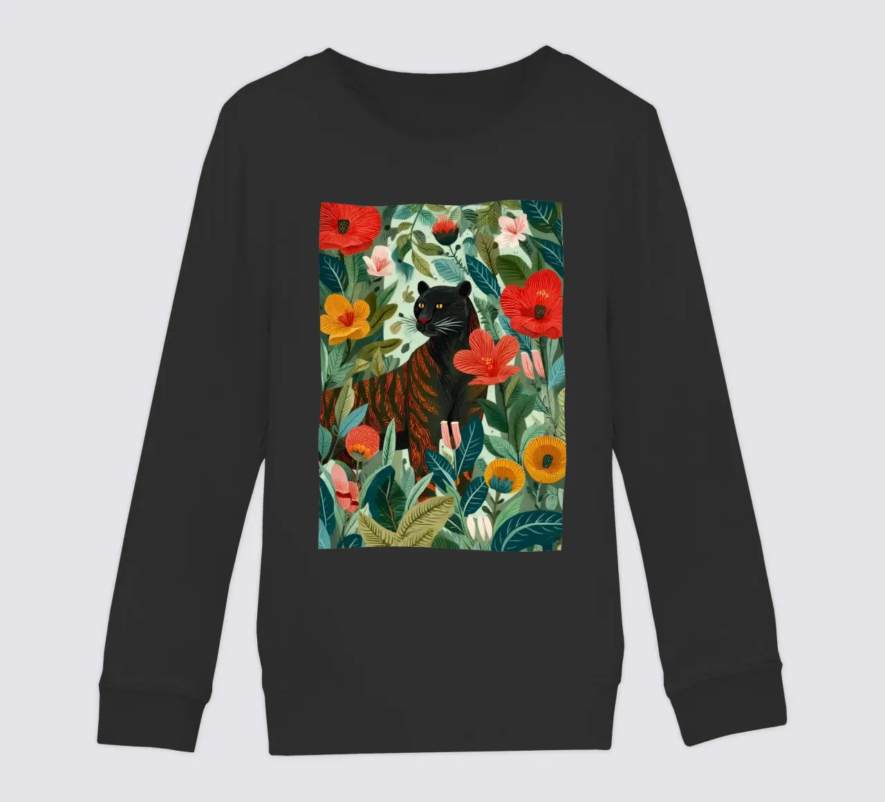 Portrait of a Panther in Bloom I felpa bambino da Luca