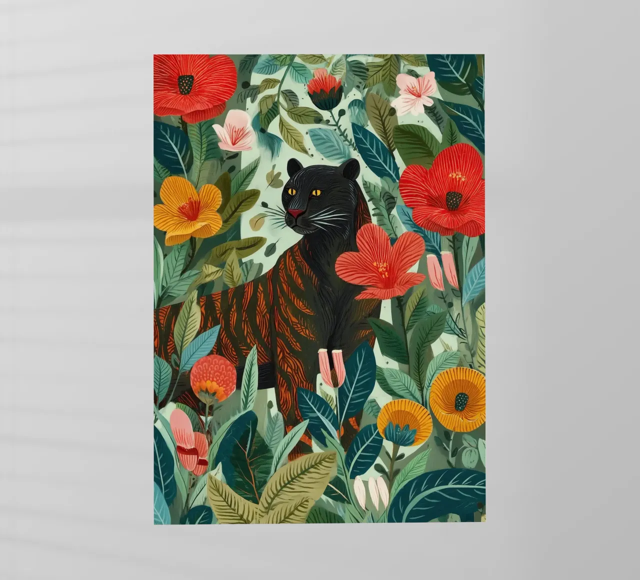 Portrait of a Panther in Bloom I pellicola backlit da Luca