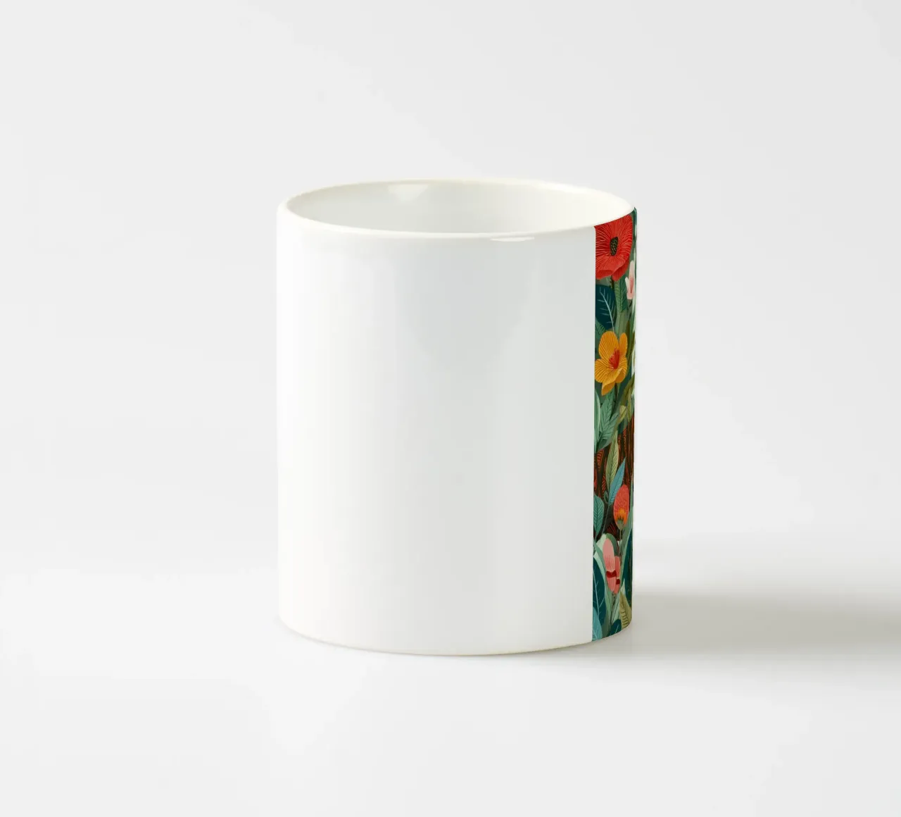Portrait of a Panther in Bloom I tazza in ceramica da Luca