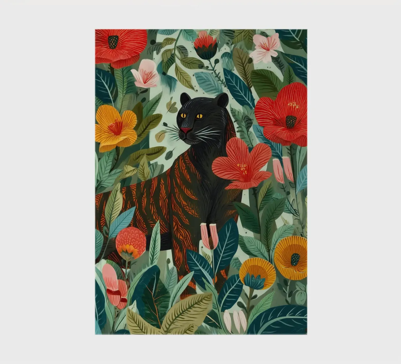 Portrait of a Panther in Bloom I carnet de notes de Luca