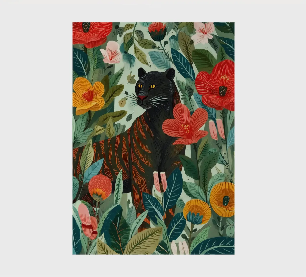 Portrait of a Panther in Bloom I carnet de notes de Luca
