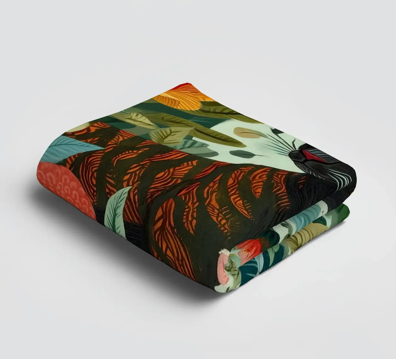 Portrait of a Panther in Bloom I Handtuch von Luca