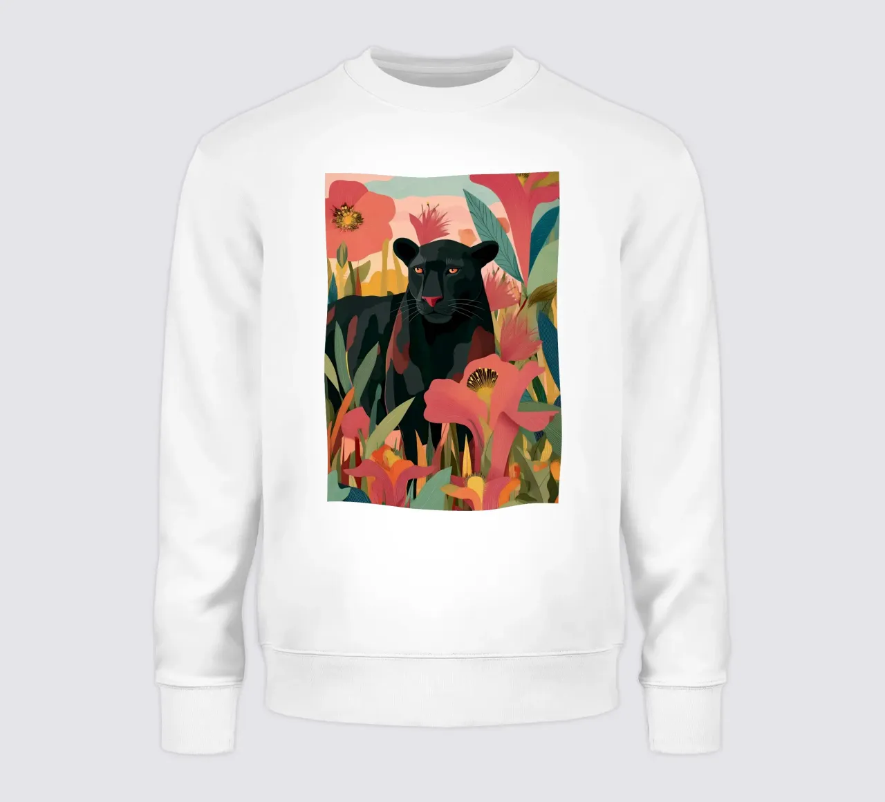 Portrait of a Panther in Bloom II sudadera de Luca