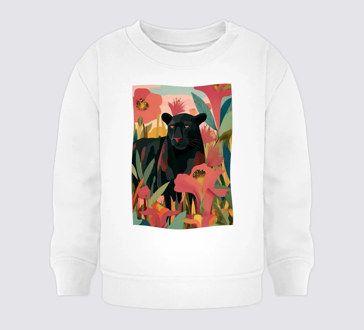 Portrait of a Panther in Bloom II sudadera de bebé de Luca
