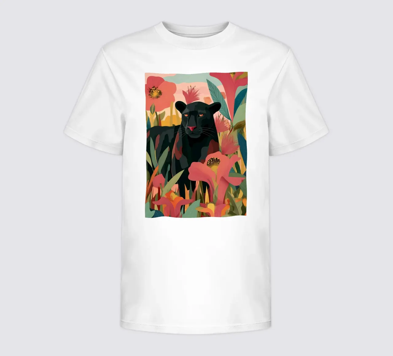 Portrait of a Panther in Bloom II t-shirt bambini da Luca