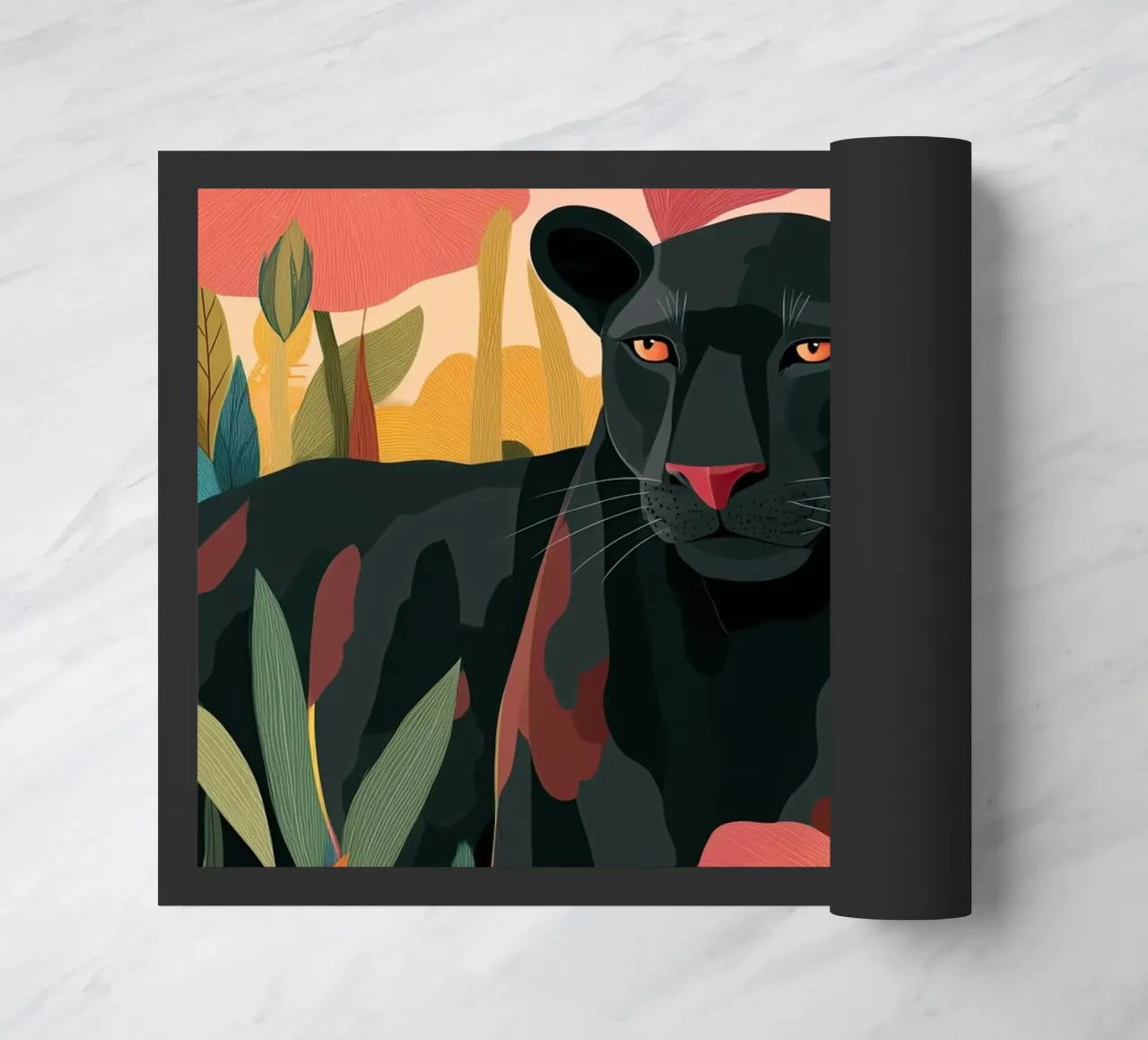 Portrait of a Panther in Bloom II zerbino da Luca