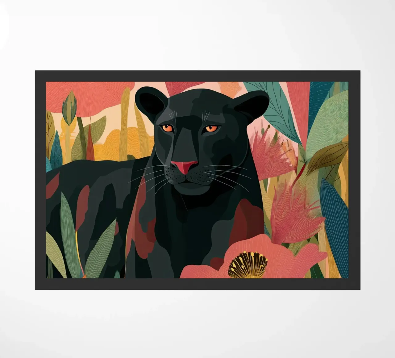 Portrait of a Panther in Bloom II zerbino da Luca