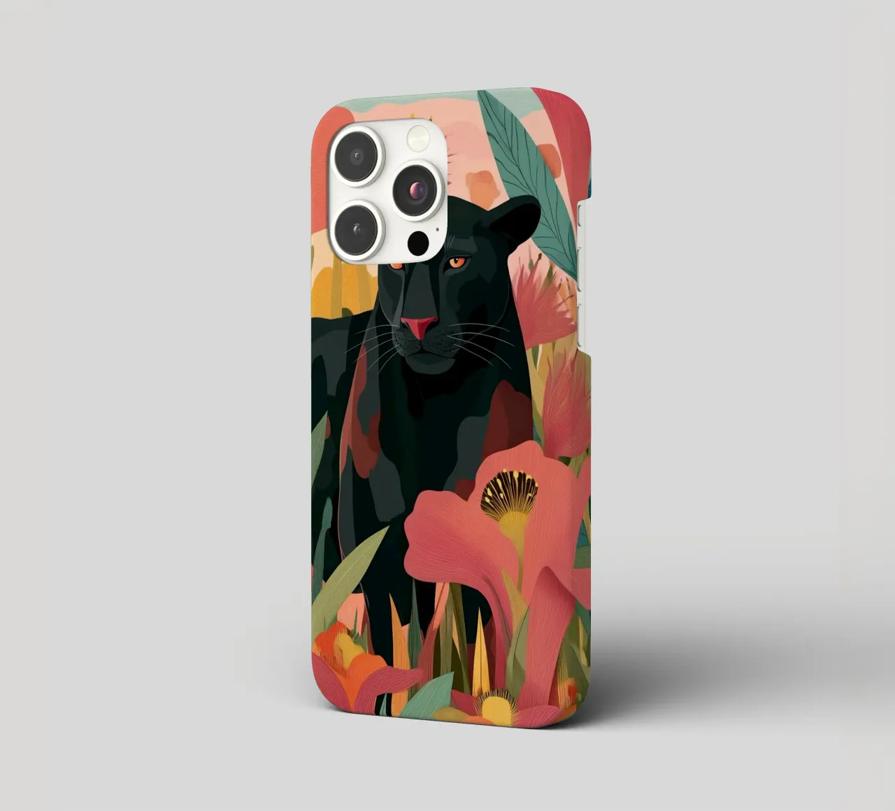 Portrait of a Panther in Bloom II cover iphone da Luca
