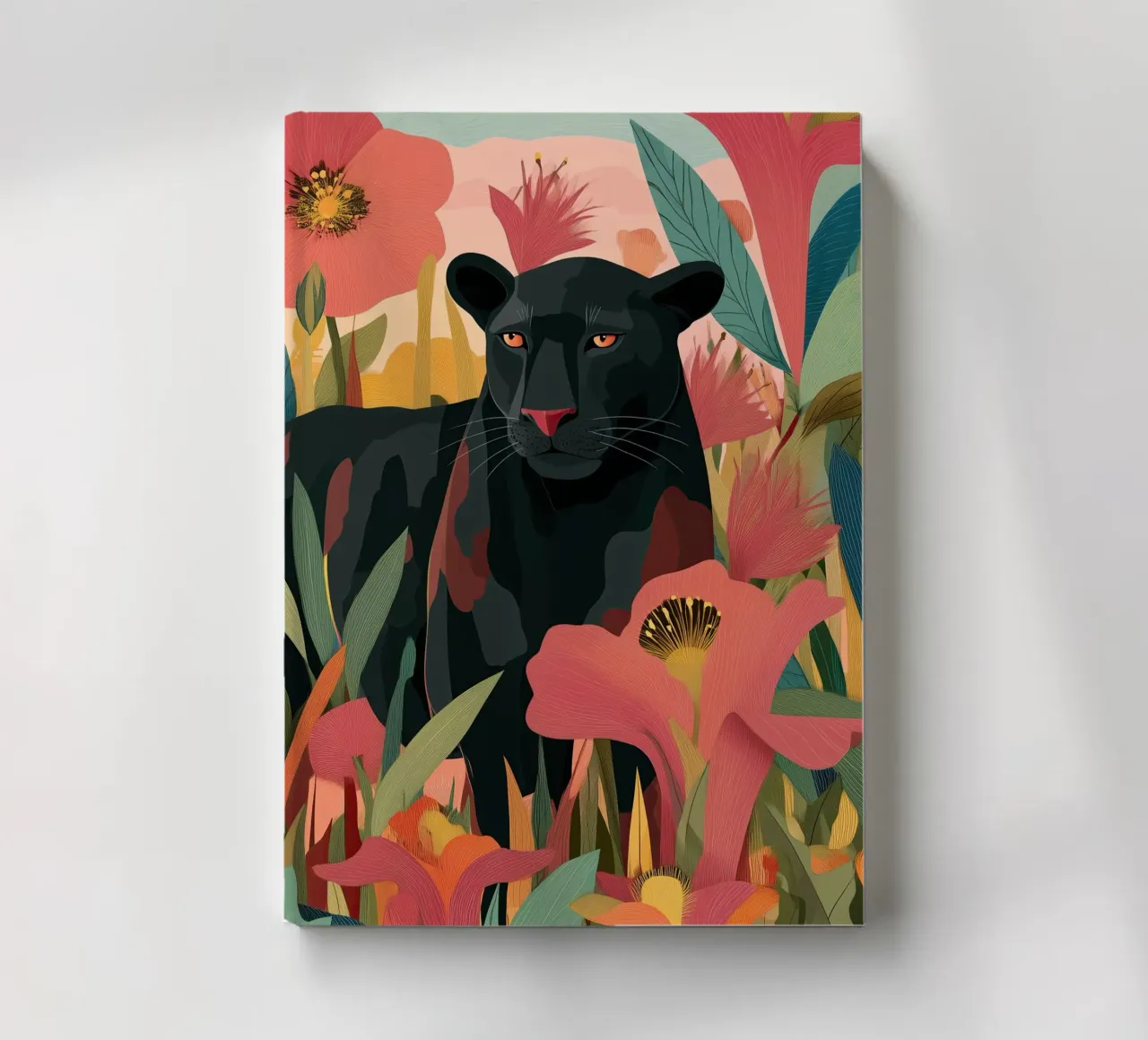 Portrait of a Panther in Bloom II carnet de notes de Luca