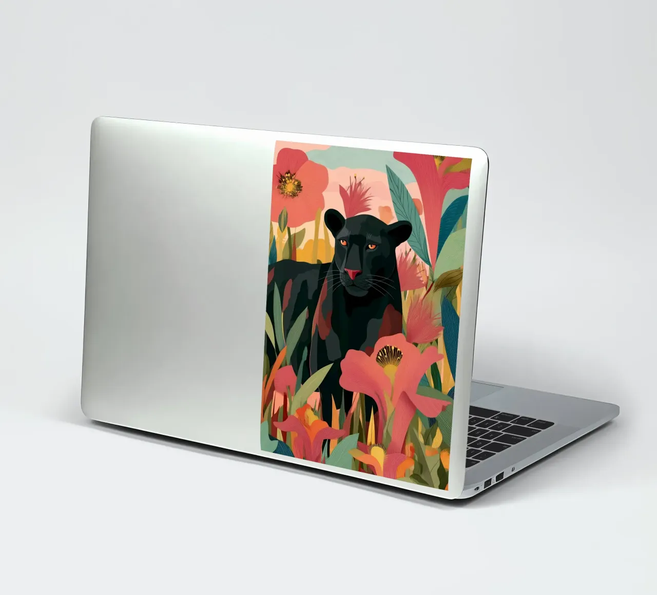 Portrait of a Panther in Bloom II pegatina de Luca