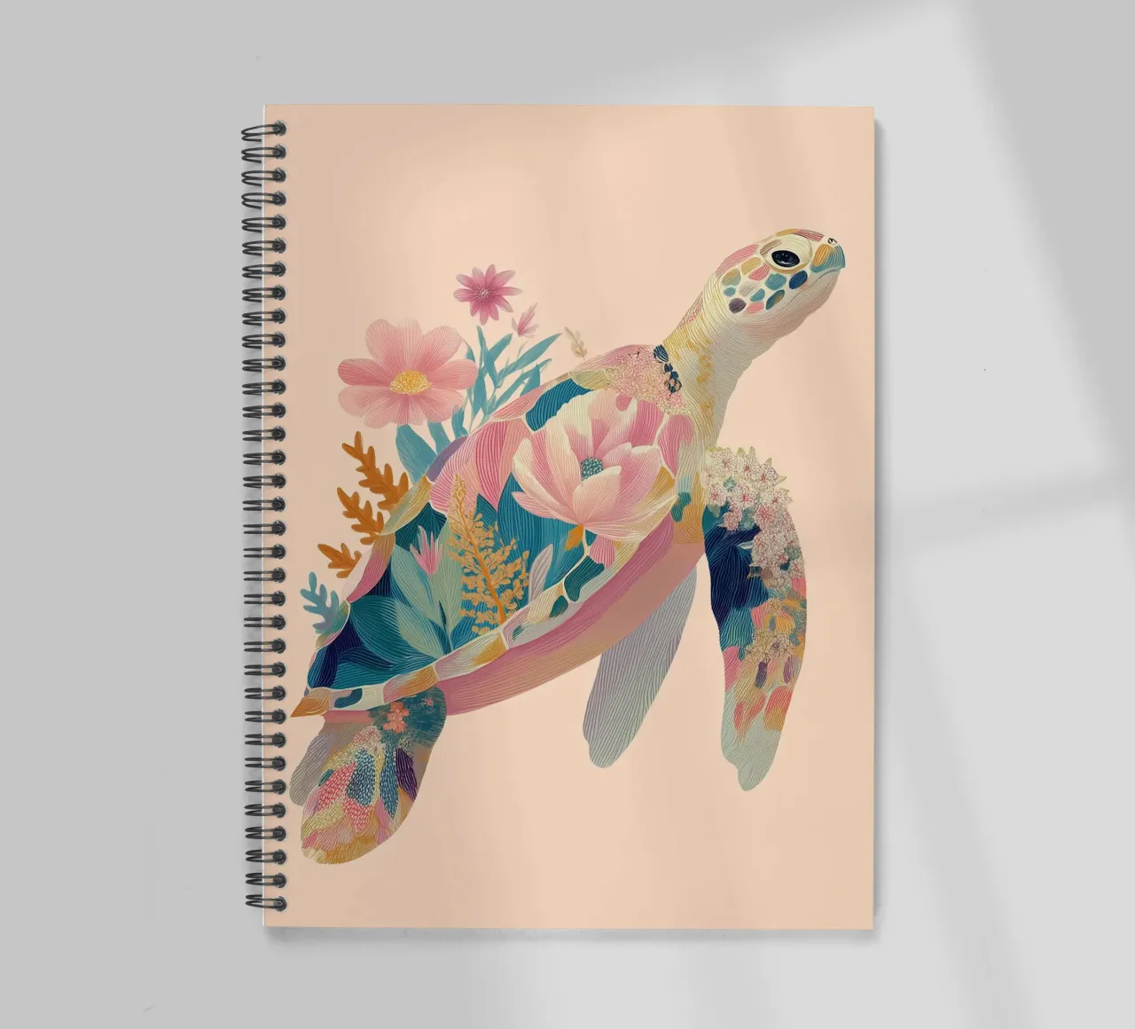 Portrait of a Turtle in Bloom Ringbuch von Luca