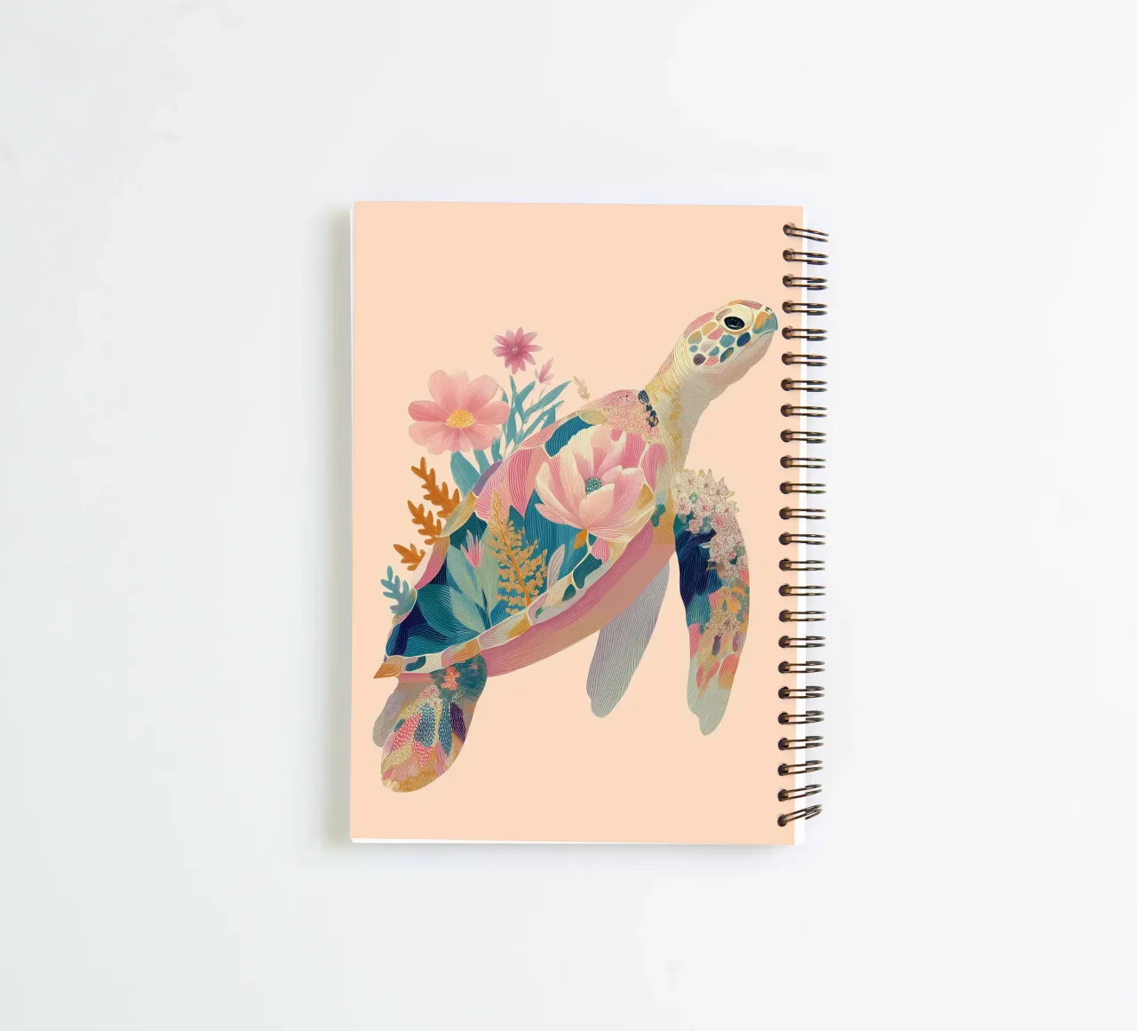 Portrait of a Turtle in Bloom Ringbuch von Luca