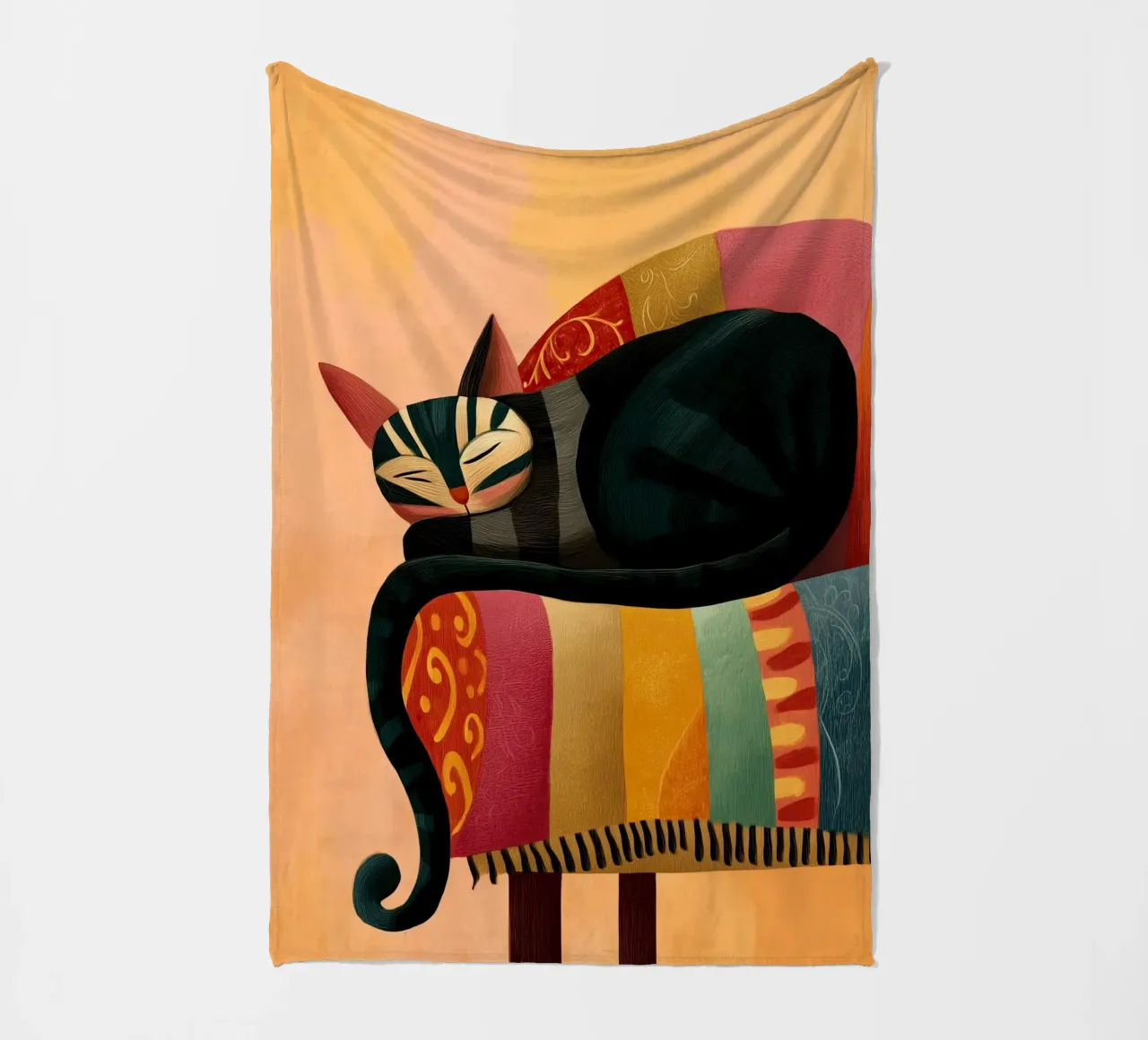 The Dreaming Cat coperta in pile da Luca