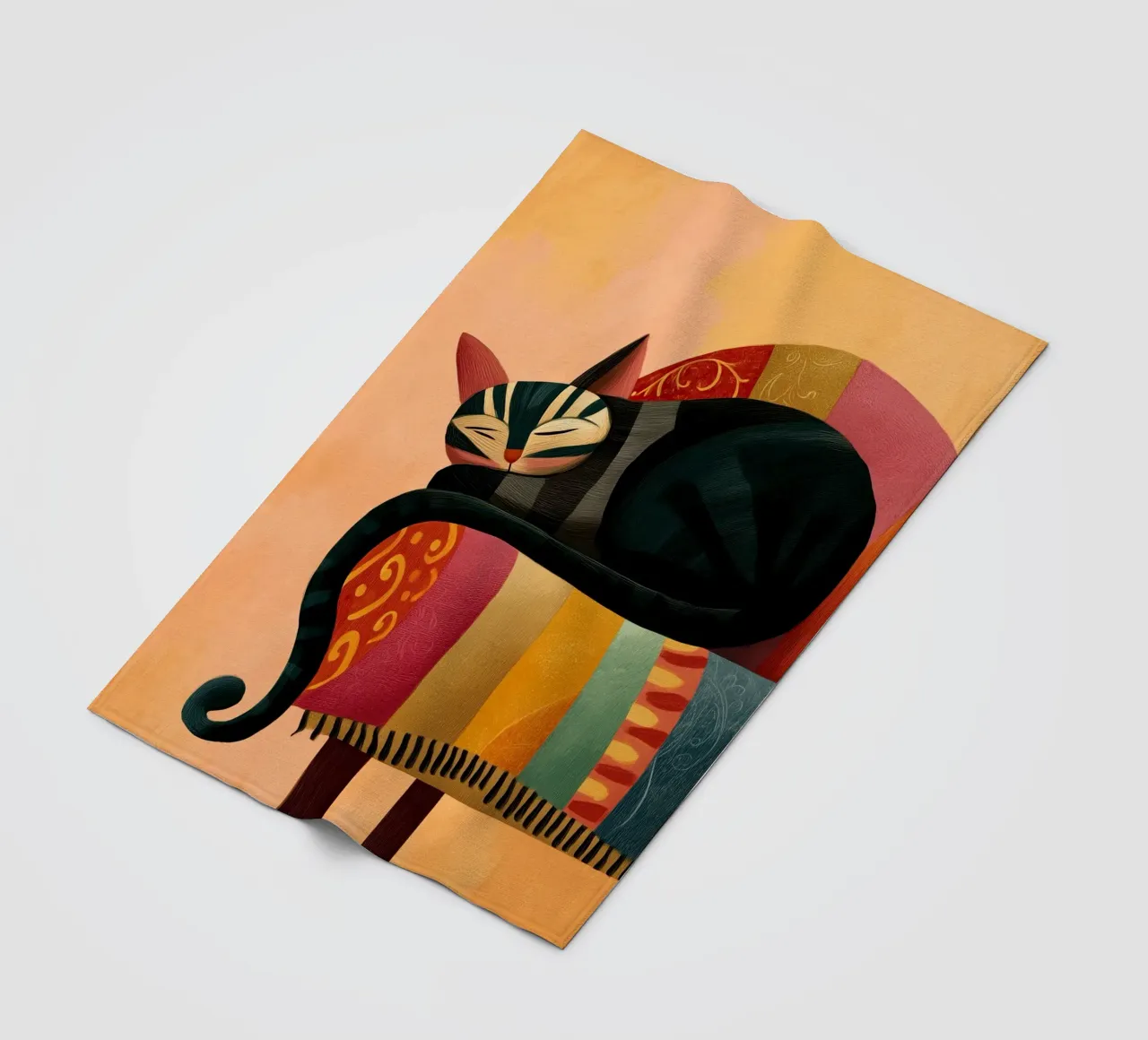 The Dreaming Cat coperta in pile da Luca