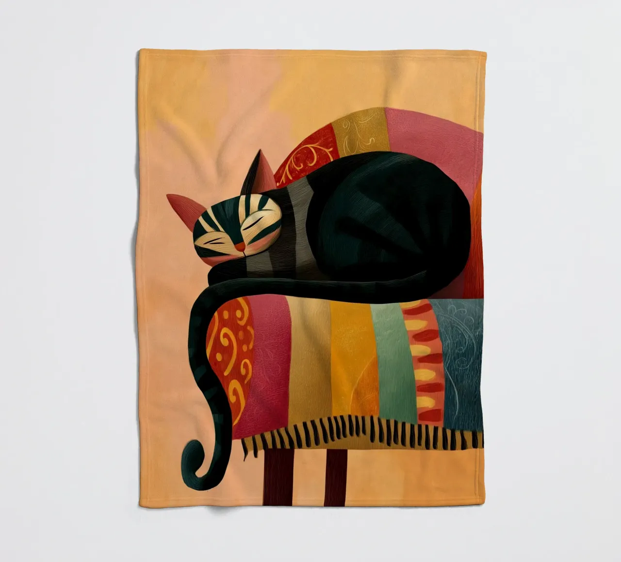 The Dreaming Cat coperta in pile da Luca