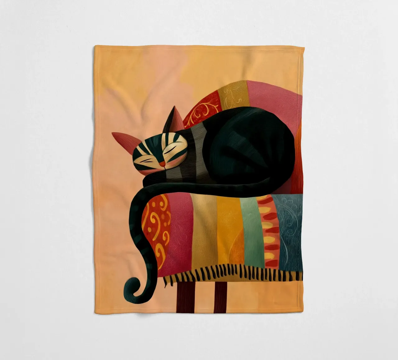 The Dreaming Cat coperta in pile da Luca