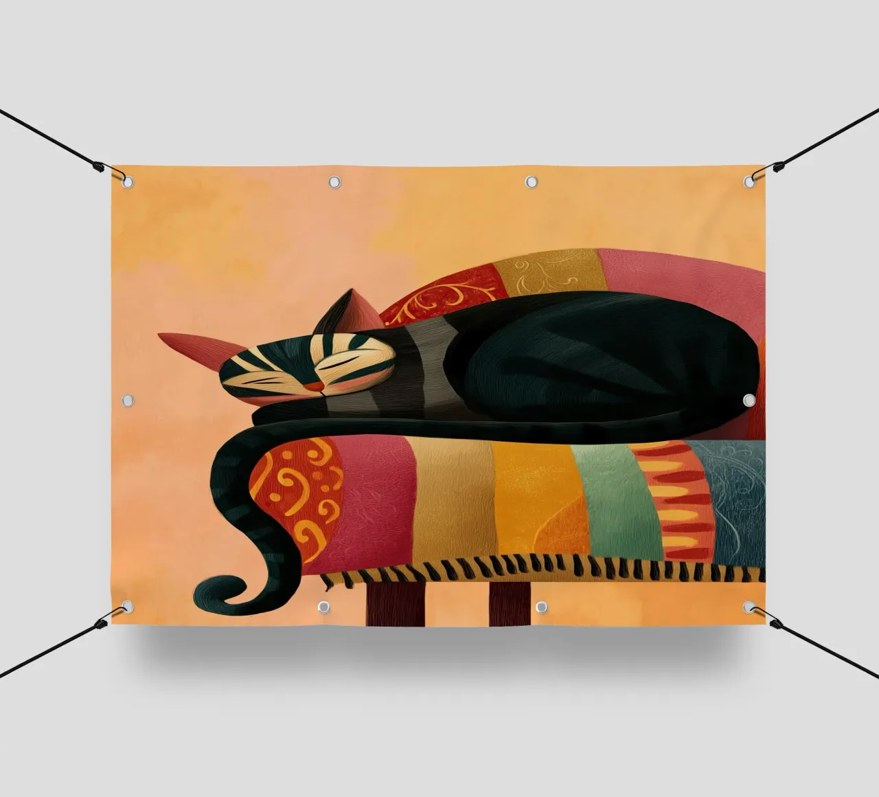 The Dreaming Cat telo in pvc da Luca