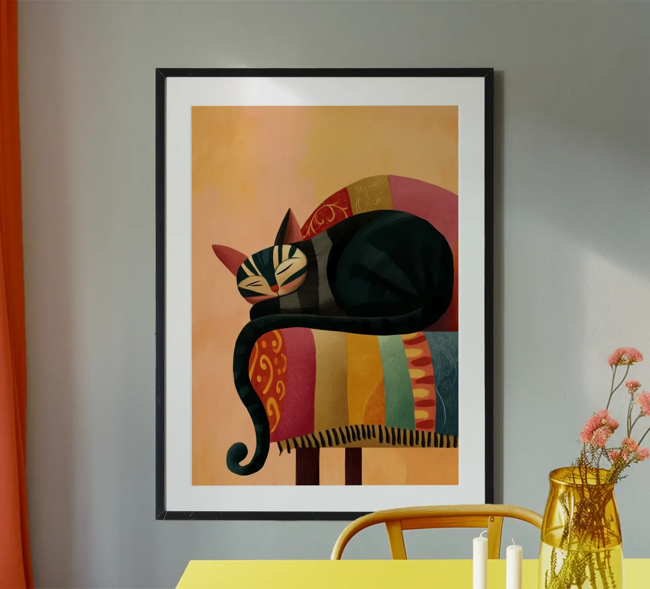 The Dreaming Cat carta hahnemühle da Luca