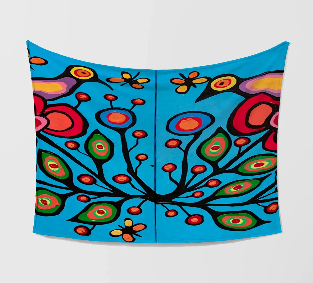 Norval Morrisseau Le quattro R di Morrisseau coperta in pile da Riley Art Studio