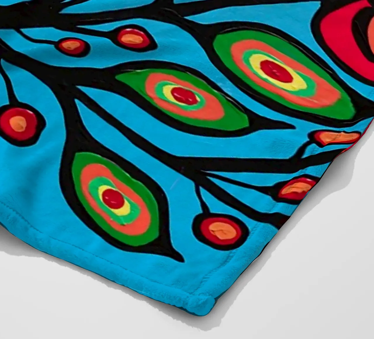 Norval Morrisseau Le quattro R di Morrisseau coperta in pile da Riley Art Studio