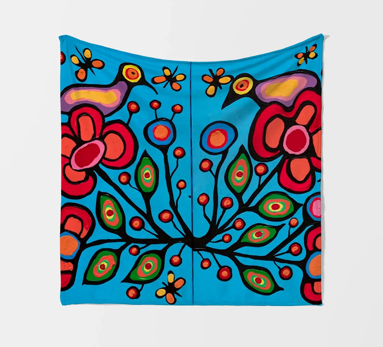 Norval Morrisseau Le quattro R di Morrisseau coperta in pile da Riley Art Studio