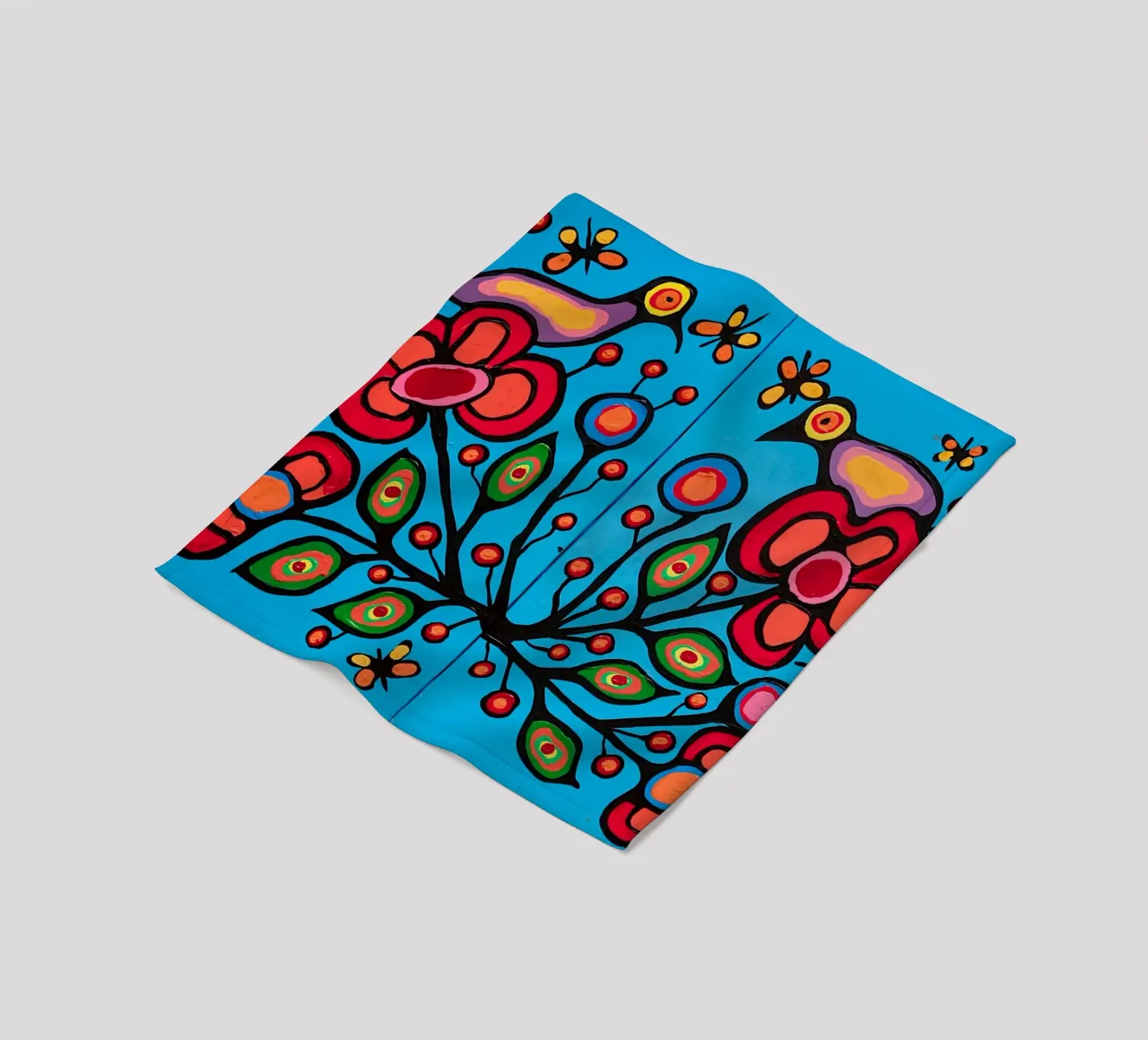Norval Morrisseau Le quattro R di Morrisseau coperta in pile da Riley Art Studio